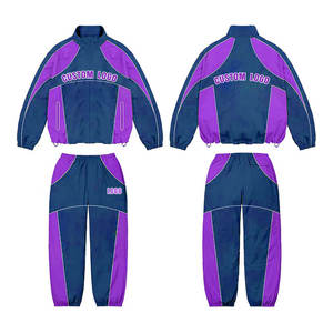 Good Selling <b>Men's</b> Breathable Quick Dry Windbreaker tracksuit Low MOQ Track Jacket and <b>Trouser</b> Sets - Product Image 4