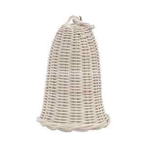 La mejor opción para decoraciones navideñas Natural ecológico Adorable Tejido a mano Rattan Jingle Bell Adornos de vidrio hechos a mano - Product Image 1