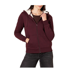 Sudadera con capucha corta con cremallera para mujer, sudaderas de felpa de algodón relajadas, sudaderas de felpa de algodón personalizadas con estampado, sudaderas con capucha para mujer - Product Image 3
