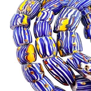 Cuentas de ojo veneciano antiguas cuentas de vidrio Vintage hechas a mano al por mayor cuentas de vidrio de Murano de cristal a granel para la elaboración de joyas - Product Image 2