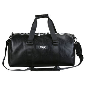 Custom Stylish Large Capacity <b>Carry</b> <b>on</b> PU Leather Tote Overnight Duffel Bag for Travel - Product Image 2