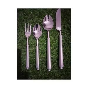 Stylish Stainless Steel <b>Cane</b> Woven Rattan Handle Flatware Cutlery Set of 4 Best Quality Flatware Cutlery - Product Image 6
