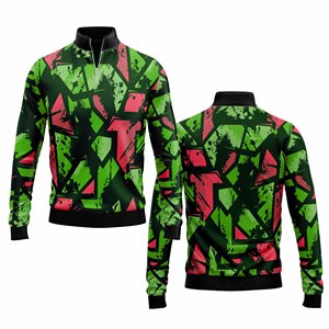 Sudadera con cremallera de cuarto de calidad profesional personalizada para hombres y mujeres, ropa deportiva para jóvenes, jersey de equipo de secado rápido - Product Image 4