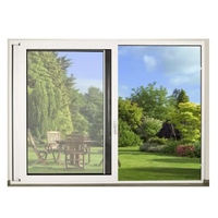 Fenêtres coulissantes horizontales modernes en PVC LML, double vitrage, design personnalisé, prix abordable pour hôtels et villas