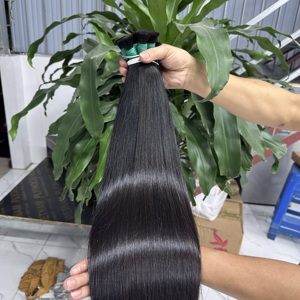 Haute qualité vietnamien soyeux bébé cheveux fins 100% cheveux humains naturels en vrac - Product Image 5