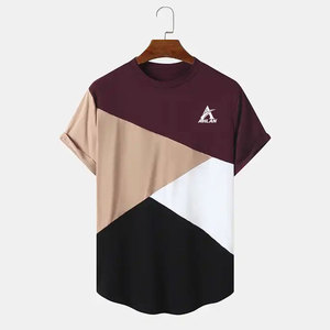 เสื้อยืดผู้ชายผ้าฝ้ายโพลีเอสเตอร์ผลิตจากผ้าฝ้ายโพลีเอสเตอร์ - Product Image 1