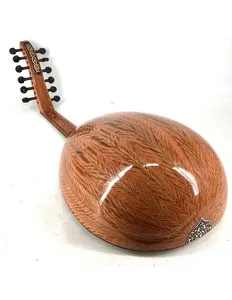 Oud Profesional de 11 Cuerdas - Lúdica Árabe Hecha a Mano con Madera de Pommele Sapele y Madreperla - Product Image 5