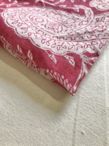 Ethnic Paisley Motif Hand Block Print Cotton Fabric for Apparel & Home Use - Product Image 3
