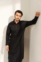 Hot New Hommes Long Kurta Pyjama Haute Couture Respirant Fête De Mariage Porter Shalwar Kameez Plus La Taille Mandarin Inspiré Arabe Saoudien