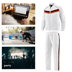 Trajes deportivos de entrenamiento ecológicos transpirables para hombres con sudaderas con capucha conjuntos de Otoño de talla grande - Product Image 4