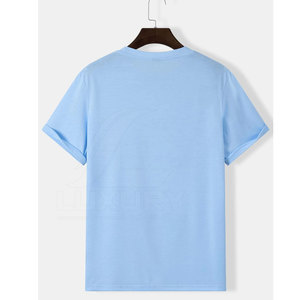 เสื้อยืดผ้าฝ้ายโพลีเอสเตอร์สำหรับผู้ชาย2025ออกแบบโลโก้ได้ตามต้องการสำหรับฤดูร้อน - Product Image 2