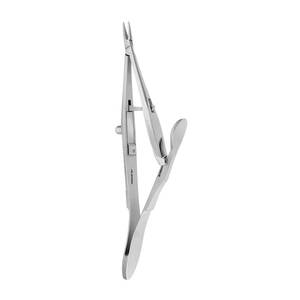Porte-aiguilles manuel droit Kalt, chirurgical, 14 cm, acier inoxydable, haute qualité, certifié CE, instrument précis pour la suture médicale - Product Image 3