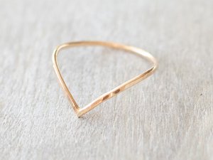 Courbé martelé Texture bande Or Rempli Conception Unique À La Main Solide 925 En Argent Sterling Femmes Fille Cadeaux D'anniversaire En Gros - Product Image 3