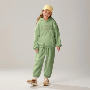 Sweatshirts pantalons pour garçons costumes pour enfants ensemble 2 pièces coton 2025 marron printemps automne coton survêtement Sport cadeau de noël tissu pour enfants - Product Image 3