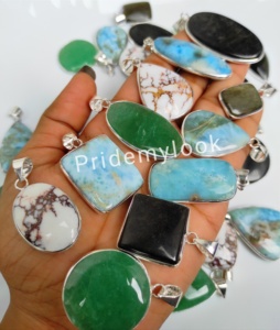 ได้รับความนิยมมากที่สุดที่สง่างามและไม่ซ้ำกันเครื่องประดับทองดีจี้อัญมณีผสมธรรมชาติและสร้อยคอที่มีเสน่ห์สำหรับผู้หญิง - Product Image 4