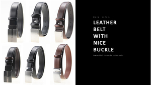 Pin de cinturón de cuero genuino Reversible con logotipo personalizado del exportador mundial para hebilla Material de aleación 3,5 cm ancho cintura 85-110cm - Product Image 3