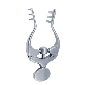 Retractor de acero inoxidable alemán de alta calidad Jansen, tornillo de ajuste manual, 3x3 puntas romas y afiladas - Product Image 6