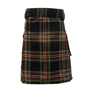 Kilt à carreaux Tartan unisexe entièrement réglable Design authentique tissu confortable fer classique écossais Highland Look - Product Image 3