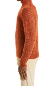 Sweat-shirt en mohair personnalisé de haute qualité Pull en cachemire pour homme Pull-over Anti-rétrécissement Couleur chinée Logo avant de haute qualité - Product Image 2