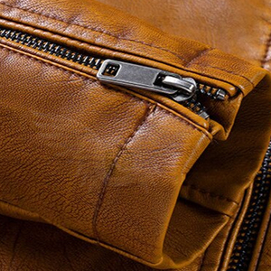 Veste en cuir coupe ajustée pour hommes de taille personnalisée Nouveau design à la mode avec de nouvelles caractéristiques élégantes - Product Image 4