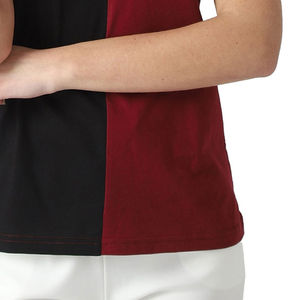 Camiseta de tela de algodón para mujer, cuello redondo, estilo liso, manga corta, top de verano, ropa cómoda transpirable y suave - Product Image 3