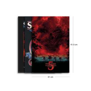 Modern Style Stranger Things Season 5 <b>Poster</b> Set (Set of 3) Wall Decor Paper Art - Product Image 2