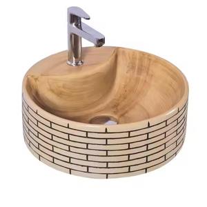 Cheap Price Classic Modern Design Above Matt Golden Wash Ceramic Counter Top Rectangular Lavabo Art Tabletop Basin Bathroom <b>Sink</b> - Product Image 1