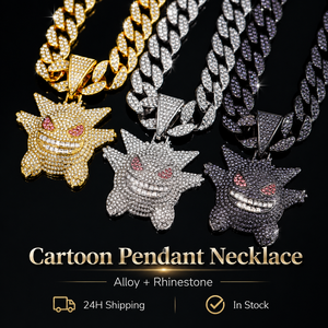 Colgante de <span class=keywords><strong>Fantasma</strong></span> Iced Out con Diamantes de Imitación Coloridos, de Aleación de Zinc con Cristales Pavé, Estilo Hip Hop Anime para Raperos - Product Image 1