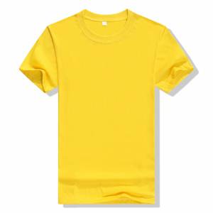 Camiseta de cuello redondo de 50% poliéster 50% Algodón de alta calidad, ropa de trabajo de manga corta, camiseta OEM con logotipo personalizado, camisetas para hombres - Product Image 2