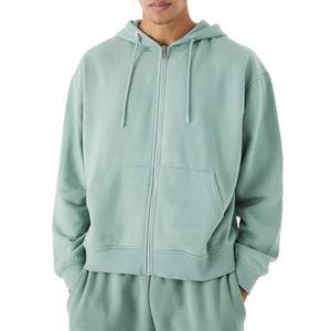 2025 Manufacturer Men Reverse Weave <b>Hoodie</b> Contrast Cotton Fleece Blank Zip Up <b>Stitch</b> Custom Reversible <b>Hoodie</b> - Product Image 3