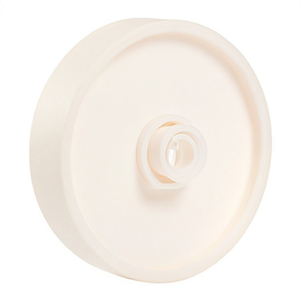 White 150mm Plastic Wheel 350kg Load Capacity 20mm Axle Diameter 50mm Hub Length for <b>Trailers</b> - Product Image 3