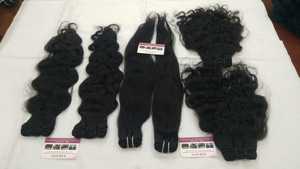 THICK BOTTOM NATURAL SILKY STRAIGHT WAVE UNPROCESSED LONG HAIR BUNDLES RAW INDIAN HUMAN SEAMLESS MICRO LONG HAIR <b>EXTENSIONS</b> HAIR - Product Image 2