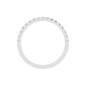 Anillo de banda de eternidad de diamante de laboratorio clásico 950, joyería fina personalizada apilable delgada de platino para boda de mujer, regalo indio IGI - Product Image 3