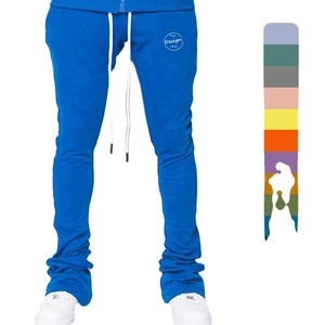 กางเกงวอร์มสำหรับวิ่งลำลองของผู้ชายกางเกงทรงสลิมฟิตกางเกงปลายบานยืดหยุ่นปรับแต่งได้สำหรับพิมพ์โลโก้100% 2023 - Product Image 2