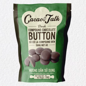 Botón de cacao oscuro Premium de alta calidad 1KG 5KG 10KG OEM forma sólida precio especial para panadería dulces alimentos al por mayor - Product Image 1