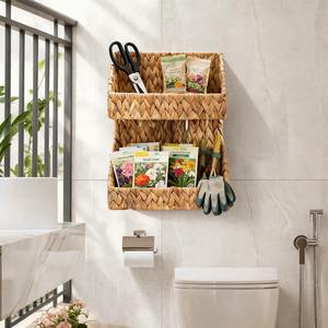 Cesta de Almacenamiento Tejida a Mano de 2 Niveles, Cesta de Almacenamiento Hecha a Mano, Ecológica, Hecha en Vietnam - Product Image 6