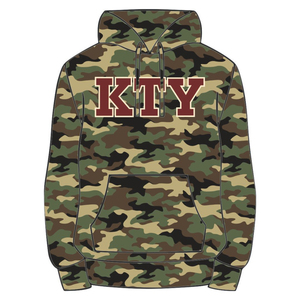 Sudadera con Capucha KAP Camo, Mezcla de Algodón Premium, Ropa de Fraternidad Griega, Diseño Personalizado Divine Nine HBCU, Ropa Casual de Vida Griega - Product Image 2