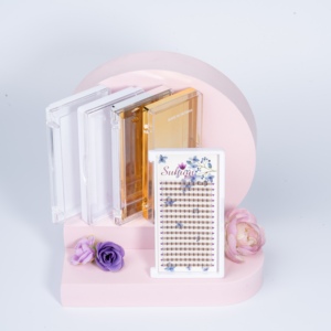 OEM/ODM Venta al por mayor 3D Extensiones de pestañas voluminosas J B C CC D L Curvas Glamorous Look Eyelash Set - Product Image 1