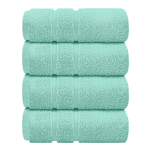 Ensemble de serviettes de bain d'hôtel de luxe, style uni, blanc, 100 % coton, pour la maison et l'hôtel - Product Image 1