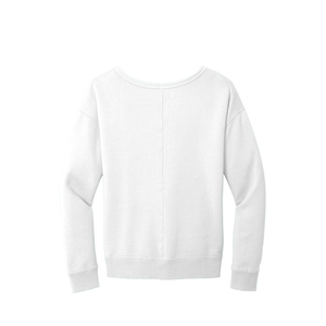 Meilleure qualité décontracté col en V sweat femmes coton polyester polaire mélange chaud à manches longues pull sweat pour un usage quotidien - Product Image 2