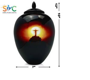 Nos levantamos con Jesús Urna para cenizas humanas el Redentor Urna para cenizas El Amor de Jesús Urna Cruz para cremados hombre mujer XL - Product Image 5