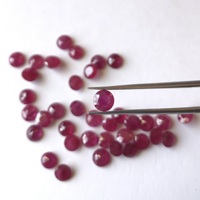 Vivaaz Gems RR120 5mm Rubis Naturel Chauffé, Pierres Précieuses Non Montées, Facettées, Calibrées, Rouge Rose, du Mozambique, pour la Fabrication de Bijoux, Certifié par un tiers