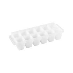 Confezione da 2 vassoi per cubetti di ghiaccio bianchi, 12 cubetti di ghiaccio, 260x95x45mm. - Product Image 1