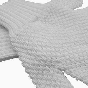 Gants en coton au crochet pour l'équitation, la chasse et les concours, à doigts entiers, avec point de pliage et double revers, 100% coton - Product Image 5