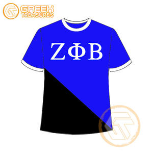 T-shirt pour femmes Zeta Phi Beta personnalisé en gros vêtements de sororité t-shirts en coton vêtements de fraternité pour femmes plus fines - Product Image 1