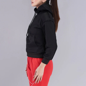 Nouvelle tendance solide noir fabrique des sweats à capuche personnalisés pour femmes sweat à capuche de style haut de gamme nouvelle mode avec logo personnalisé service OEM - Product Image 4