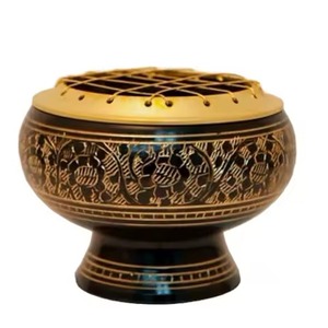 Brûleur d'encens en bois de santal fait à la main en arabe, luxe du Moyen-Orient, Oud Bakhoor - Product Image 4