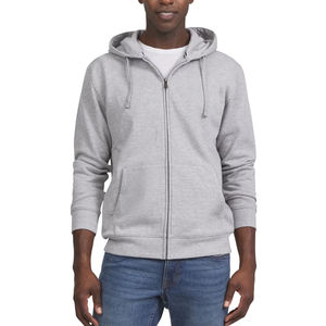 Sweats à capuche de sport pour hommes Veste à capuche zippée mélangée en coton épais lavé vintage Impression bouffante 3D Sweats à capuche à fermeture éclair pour hommes - Product Image 6