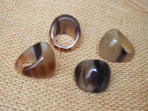 Buffalo Horn Ring Polished Party Ware Jewelry for Wedding Anniversary Hot <b>Sale</b> Color Natural Horn - Product Image 5