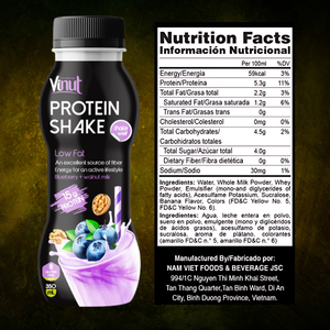 Milk Shake Protéiné Myrtille 350ml Boisson 24 bouteilles carton bouteille PET 15 grammes Protéine Sans Sucre OEM ODM Marque Privée - Product Image 2